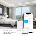 Беспроводной Wi-Fi выключатель для штор и роллеров 868 МГц RK-4628(W)