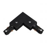 135009 PORT NT18 053 черный Соединитель с токопроводом L-образный для однофазного трехжильного шинопровода